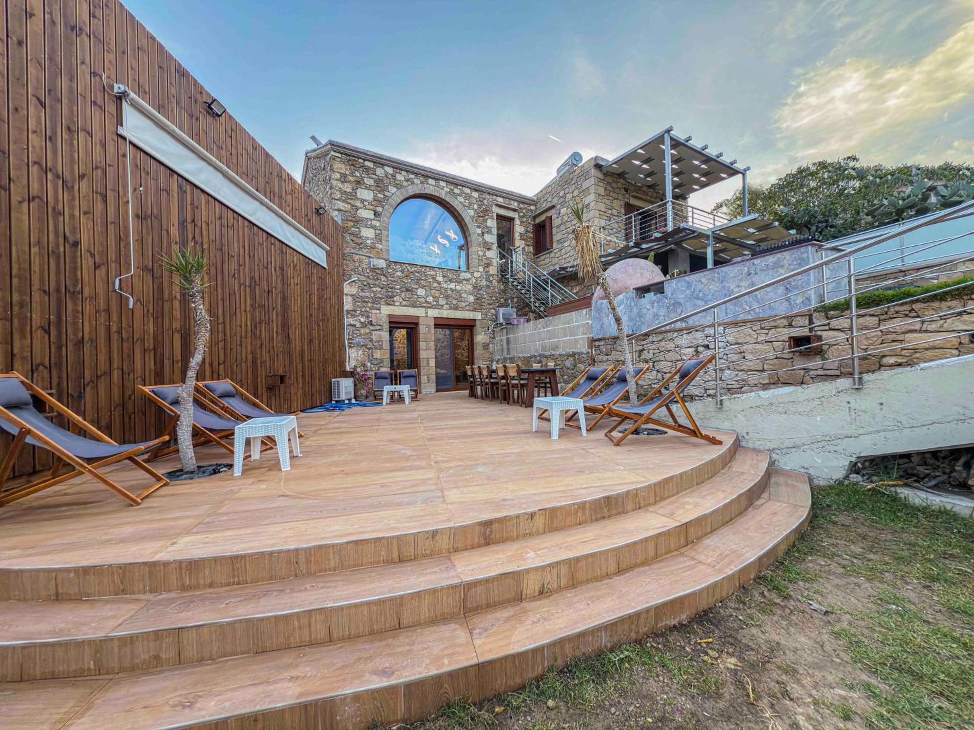 Heated Private 50sqm Pool, Jacuzzi, Spa - Ozone&Salt - Villa Rokka Kíssamos Esterno foto